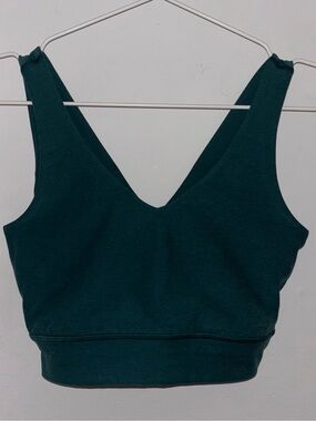 Beyond Yoga Spacedye Good Day Long Line Bra, size M in Teal